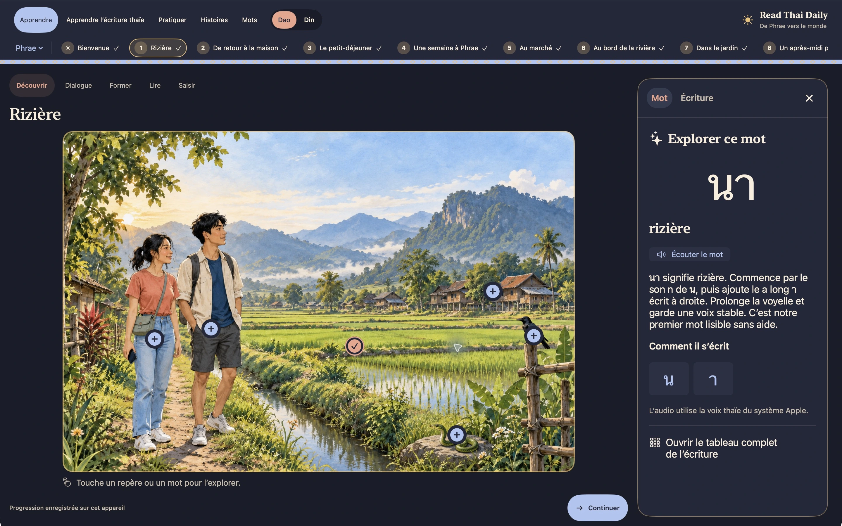 Le mode Découvrir sur Mac